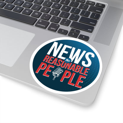 News For Reasonable People Kiss-Cut Stickers - News For Reasonable People