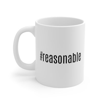 #Reasonable White Ceramic Mug 11oz - News For Reasonable People