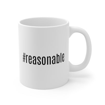 #Reasonable White Ceramic Mug 11oz - News For Reasonable People