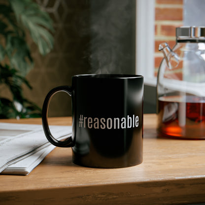 #Reasonable 11oz Black Mug - News For Reasonable People