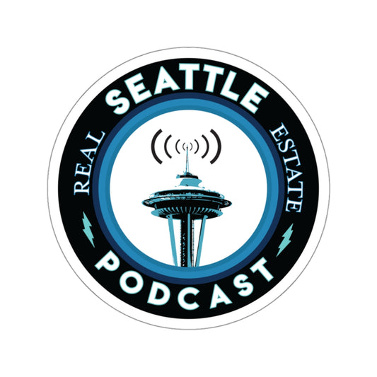 Seattle Real Estate Podcast Kiss-Cut Stickers - News For Reasonable People