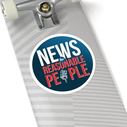 News For Reasonable People Kiss-Cut Stickers - News For Reasonable People