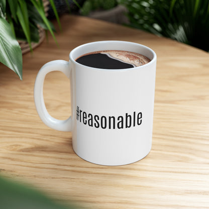 #Reasonable White Ceramic Mug 11oz - News For Reasonable People